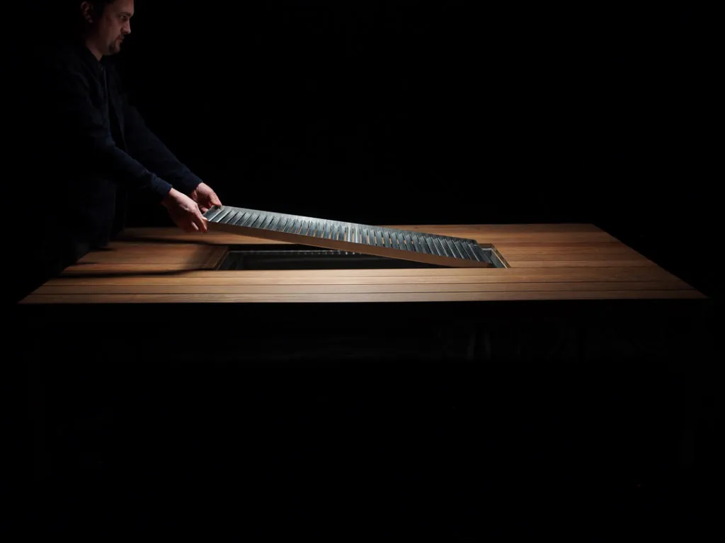 Gartentisch mit Grill in der Mitte Anleitung Umbau